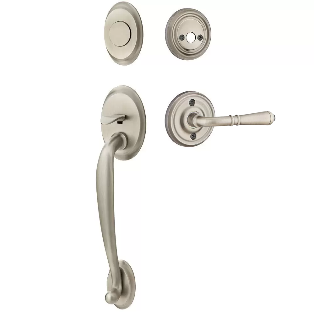 Emtek Saratoga Tubular Entryset Sectional with Turino Lever