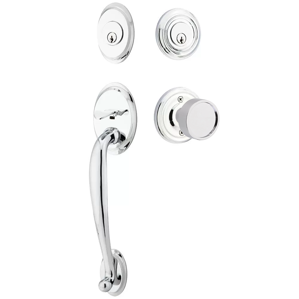 Emtek Saratoga Tubular Entryset Sectional with Verve Knob