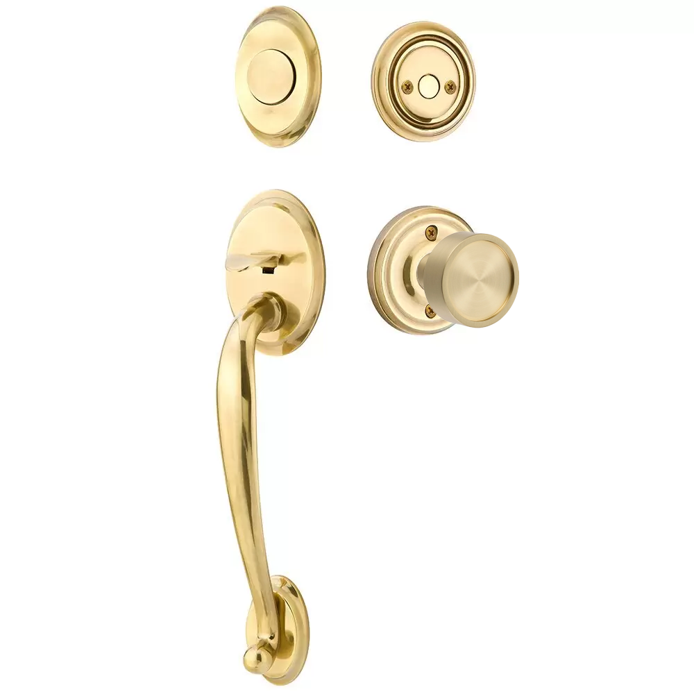 Emtek Saratoga Tubular Entryset Sectional with Verve Knob