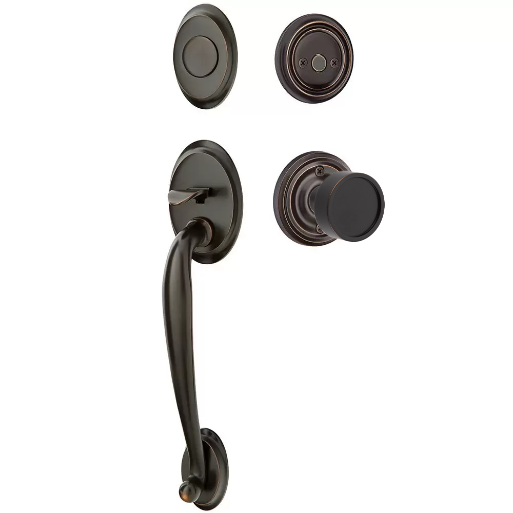 Emtek Saratoga Tubular Entryset Sectional with Verve Knob