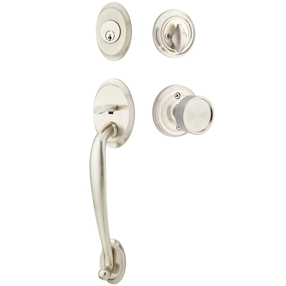 Emtek Saratoga Tubular Entryset Sectional with Verve Knob