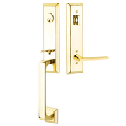 Emtek Transitional Heritage Tub Monolithic with Helios Lever