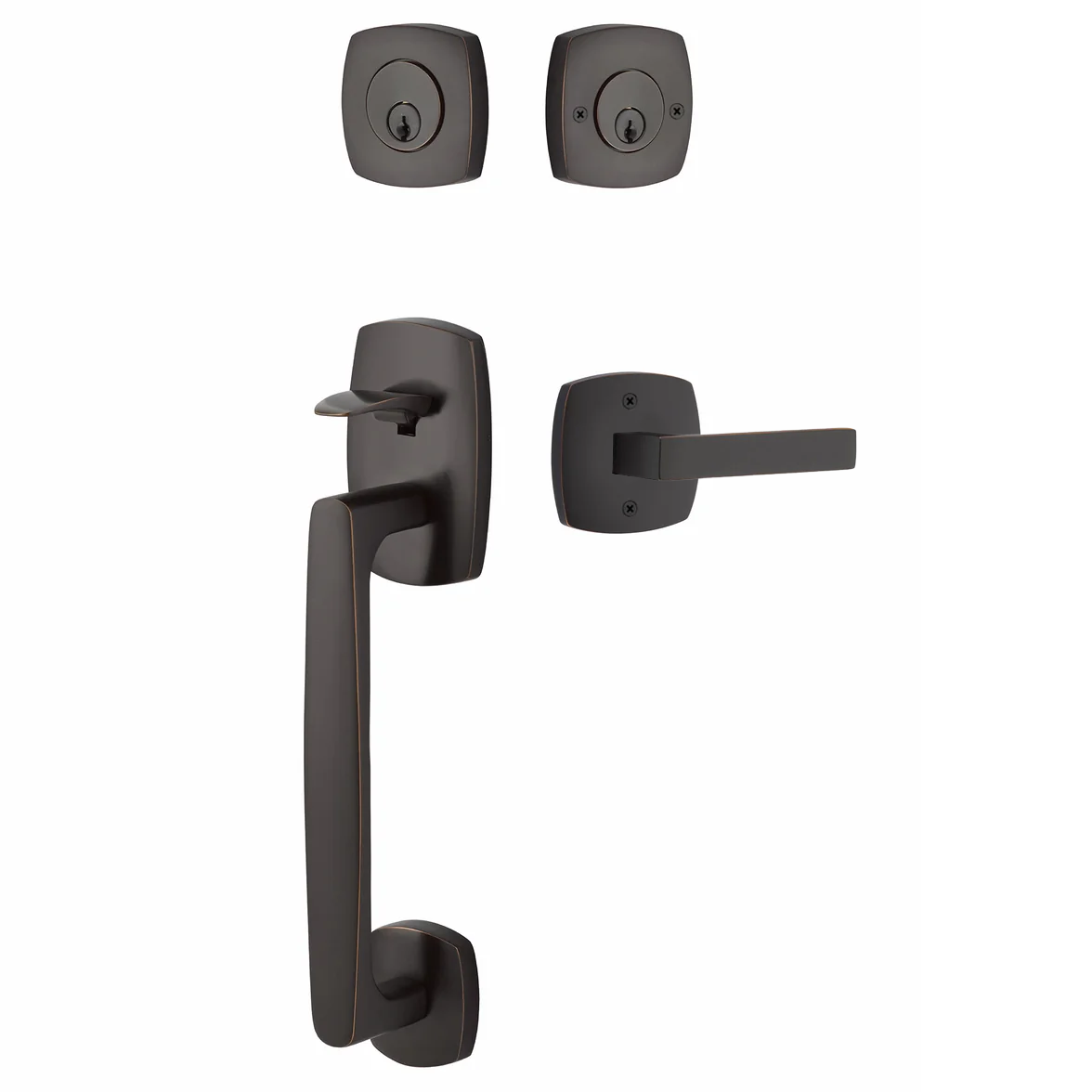 Emtek Urban Modern Tub Sectional with Dumont Lever