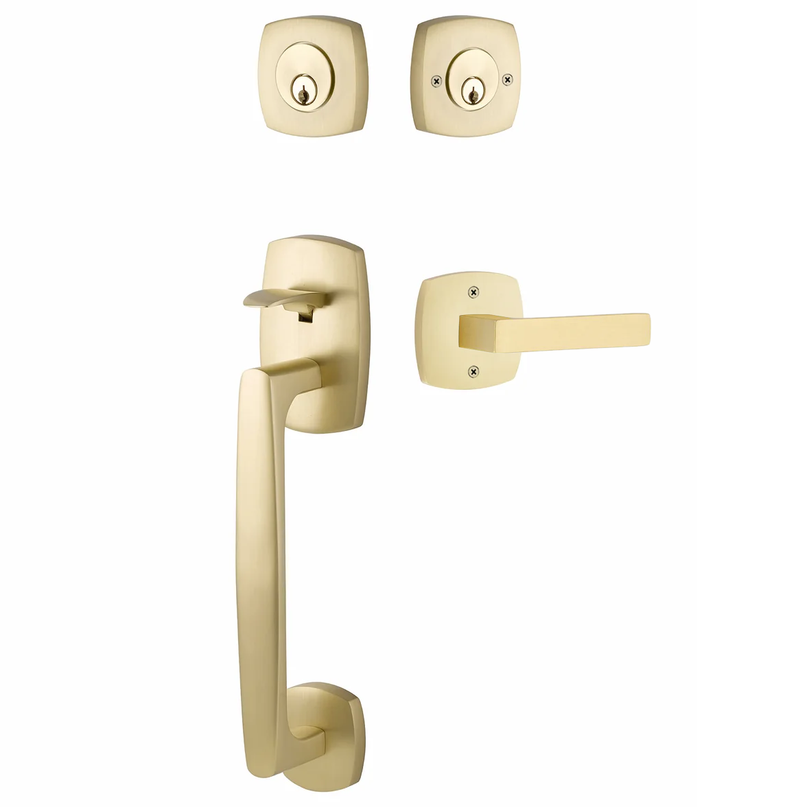 Emtek Urban Modern Tub Sectional with Dumont Lever