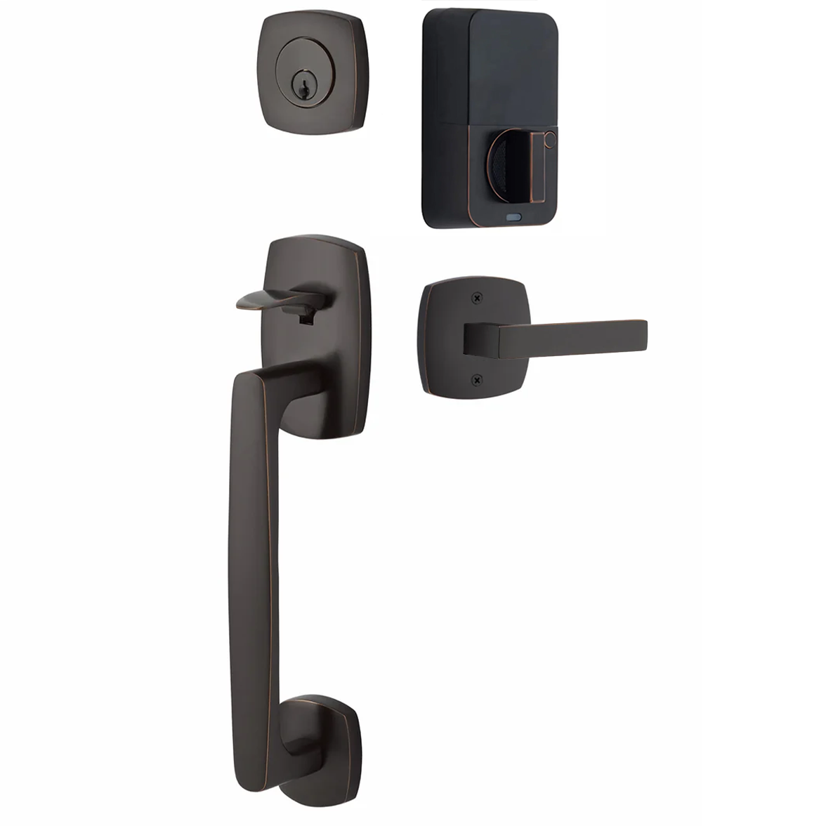 Emtek Urban Modern Tub Sectional with Dumont Lever