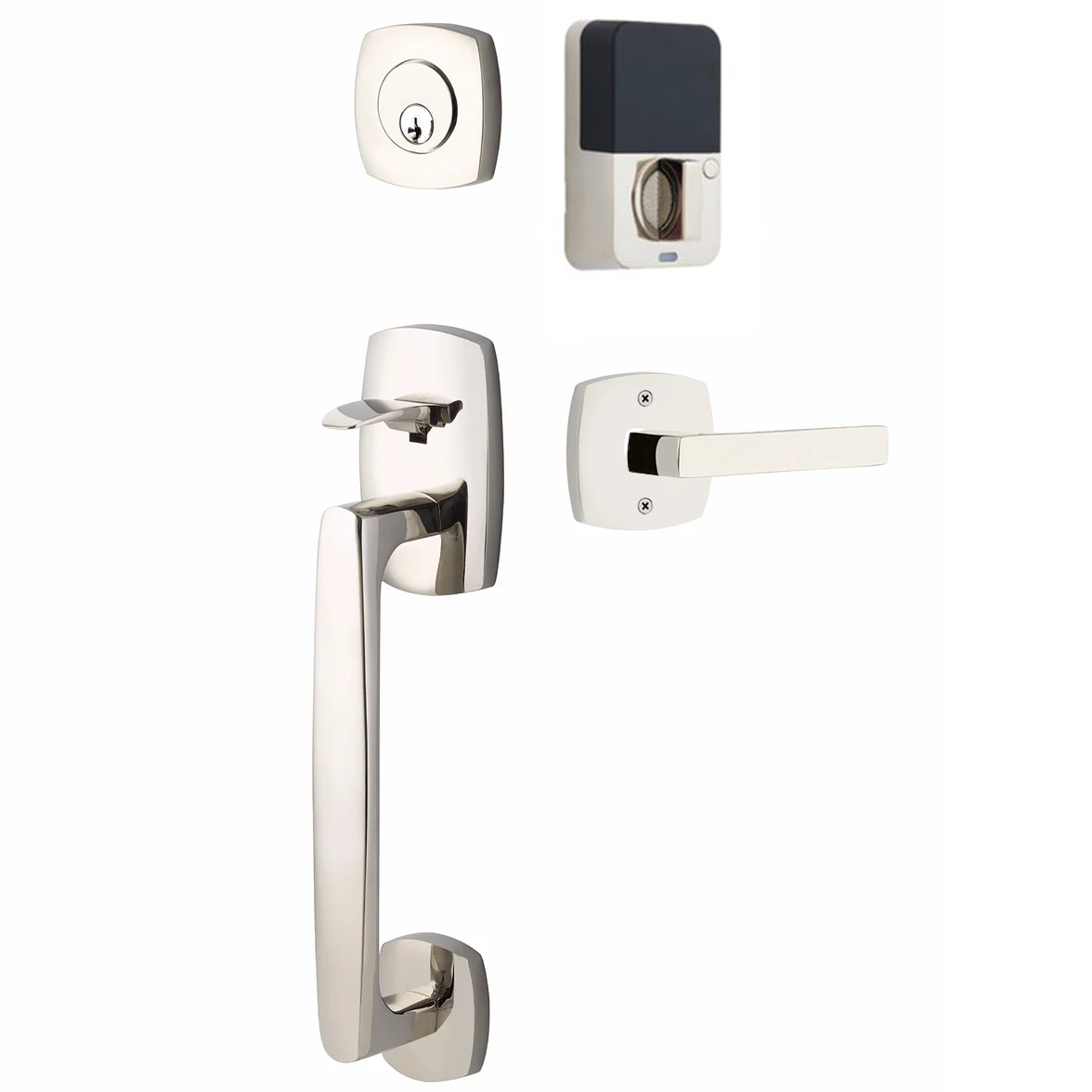 Emtek Urban Modern Tub Sectional with Dumont Lever