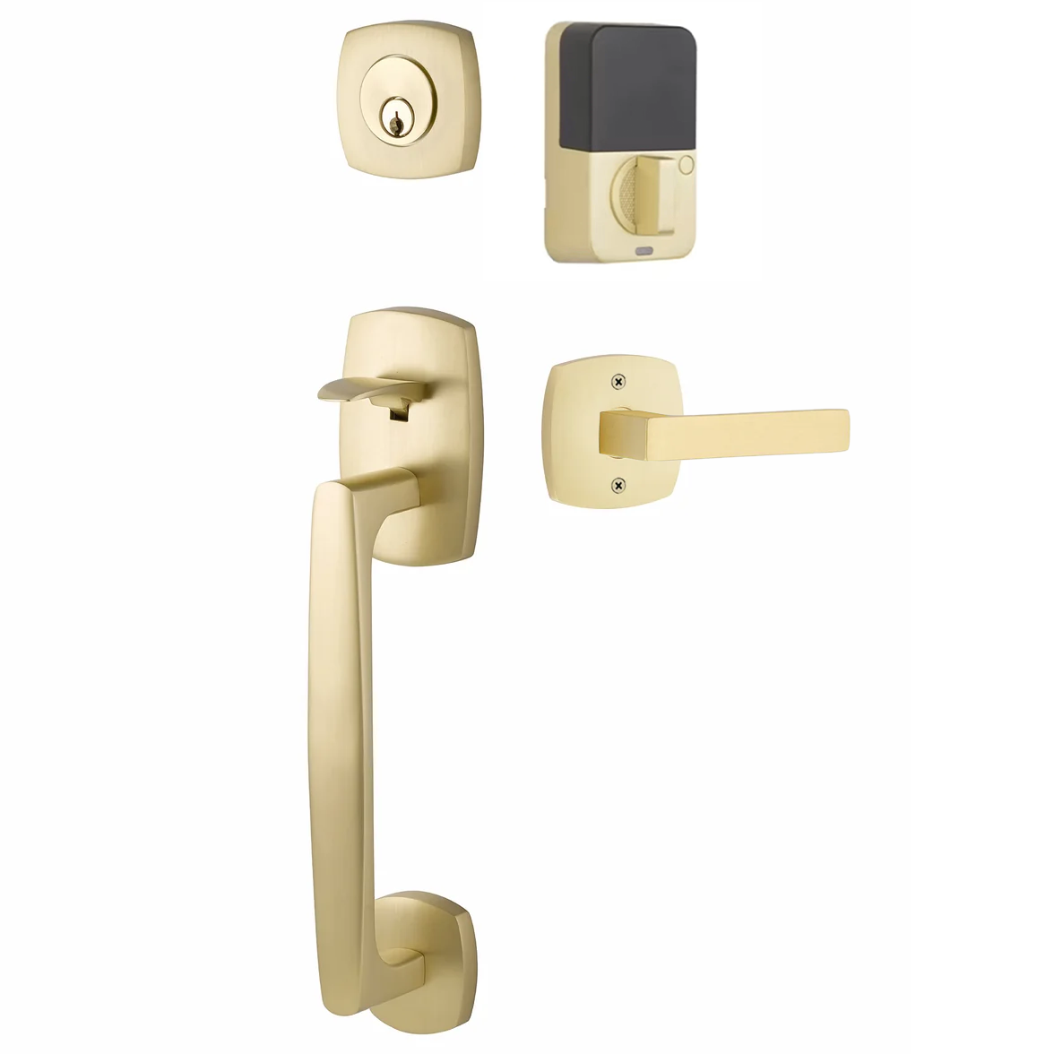 Emtek Urban Modern Tub Sectional with Dumont Lever