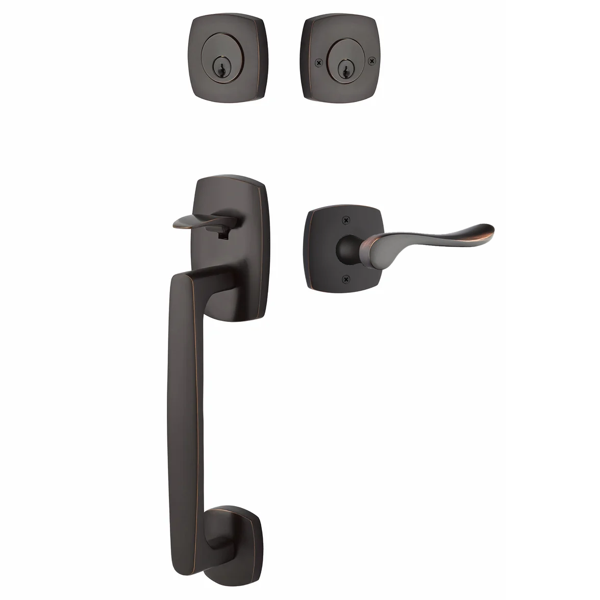 Emtek Urban Modern Tub Sectional with Luzern Lever