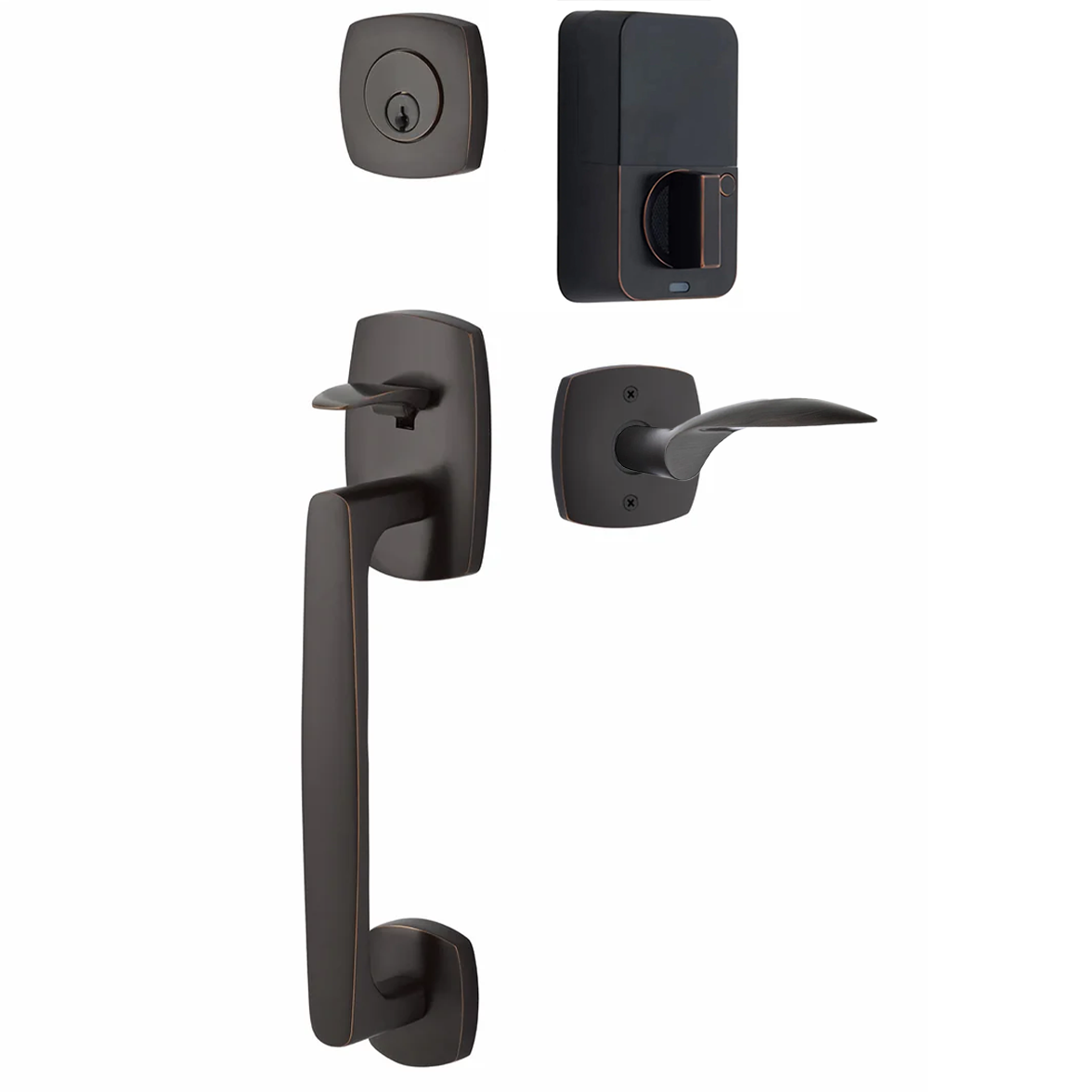 Emtek Urban Modern Tub Sectional with Mercury Lever