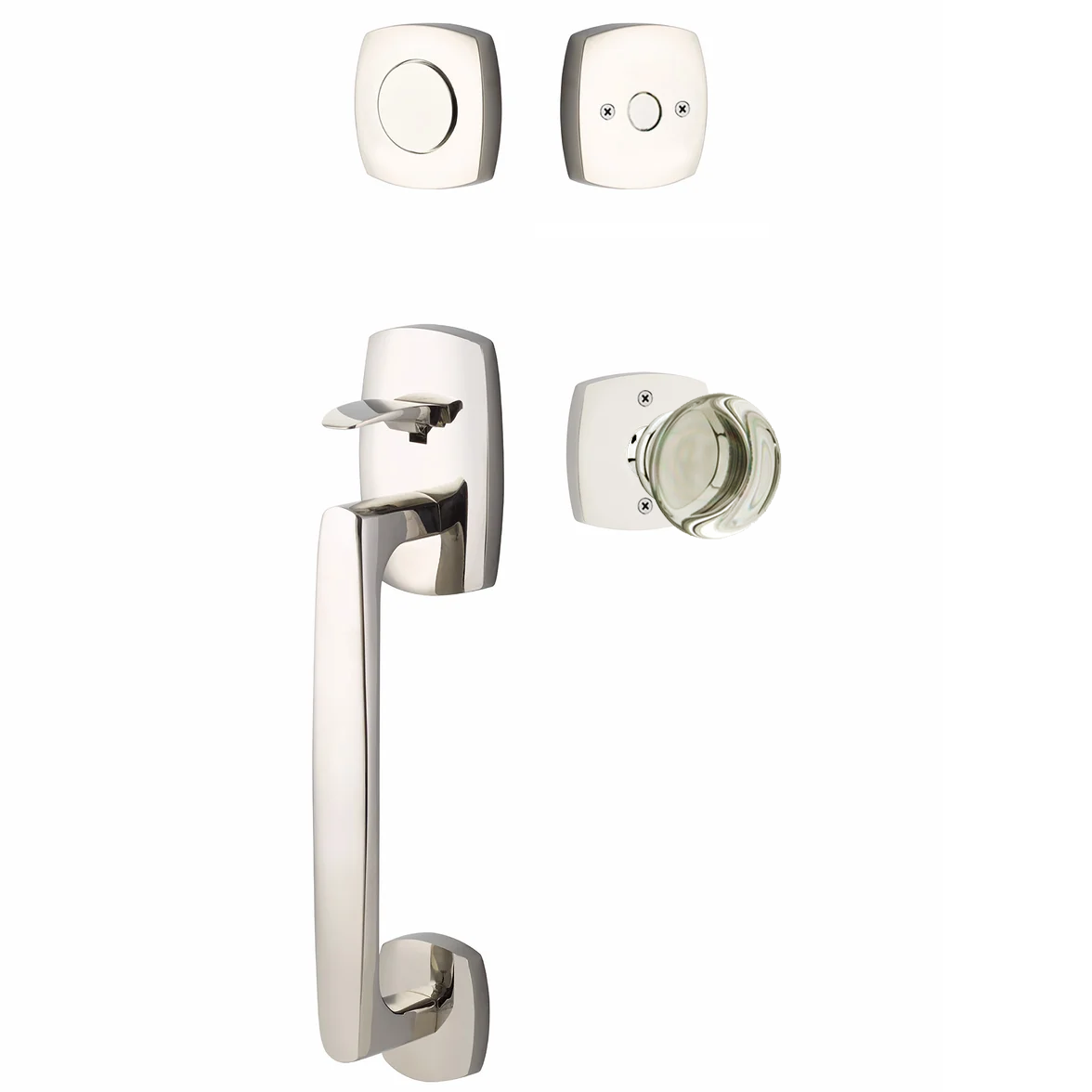 Emtek Urban Modern Tub Sectional with Providence Glass Knob