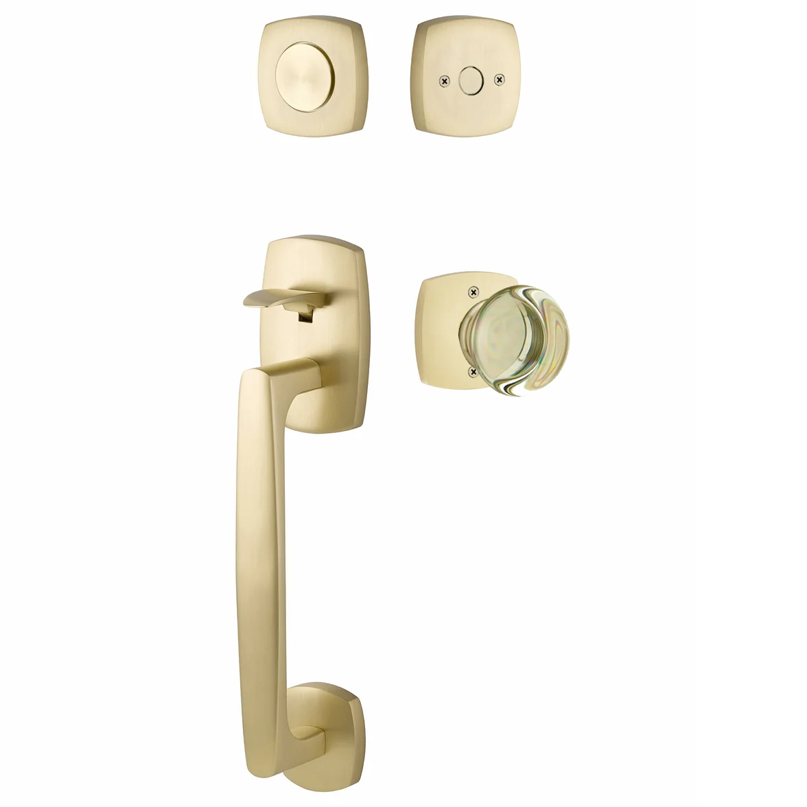 Emtek Urban Modern Tub Sectional with Providence Glass Knob