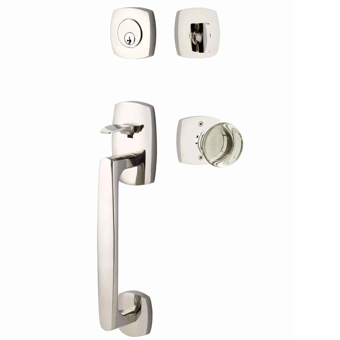 Emtek Urban Modern Tub Sectional with Providence Glass Knob