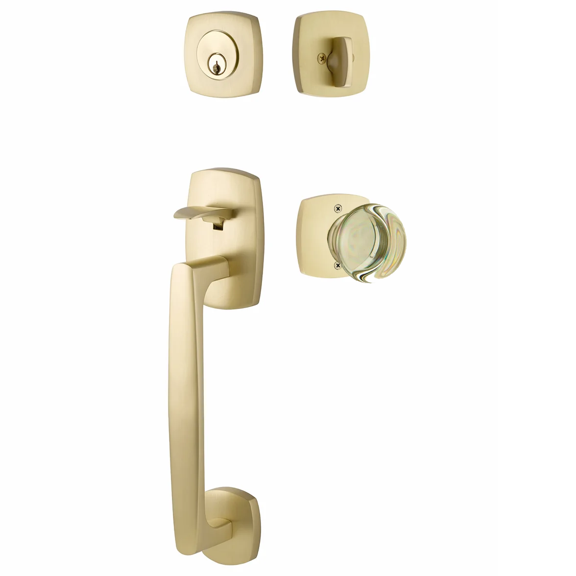 Emtek Urban Modern Tub Sectional with Providence Glass Knob