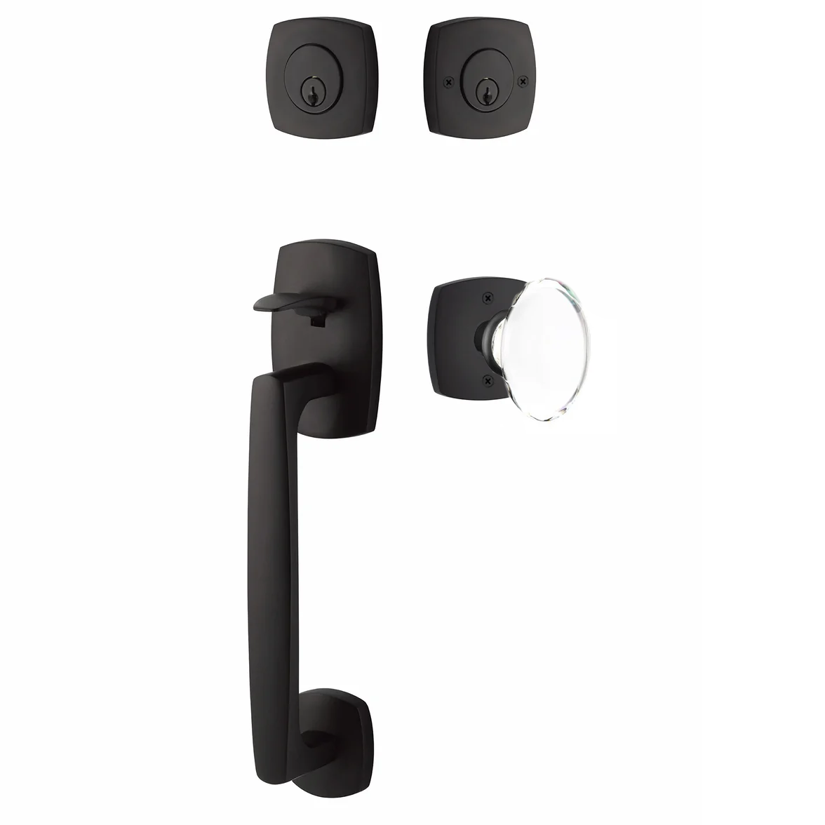 Emtek Urban Modern Tub Sectional with Hampton Glass Knob