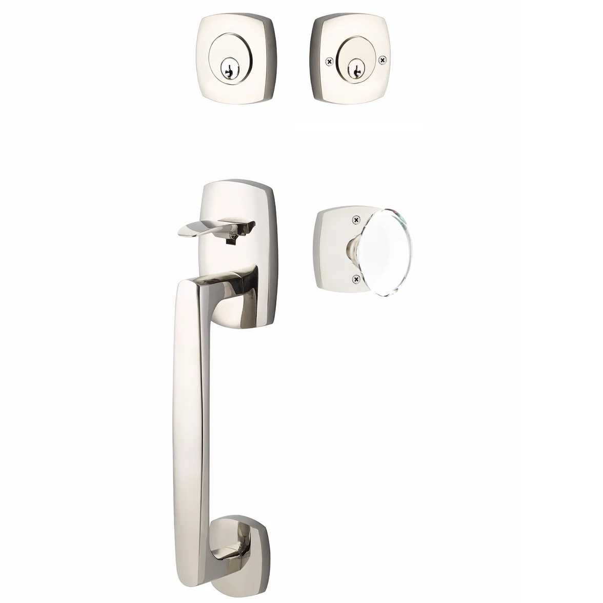 Emtek Urban Modern Tub Sectional with Hampton Glass Knob