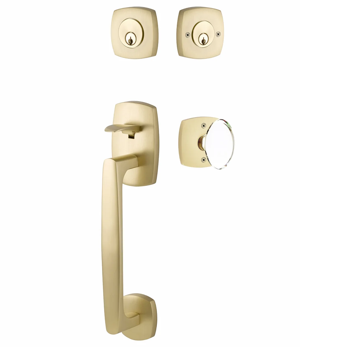 Emtek Urban Modern Tub Sectional with Hampton Glass Knob