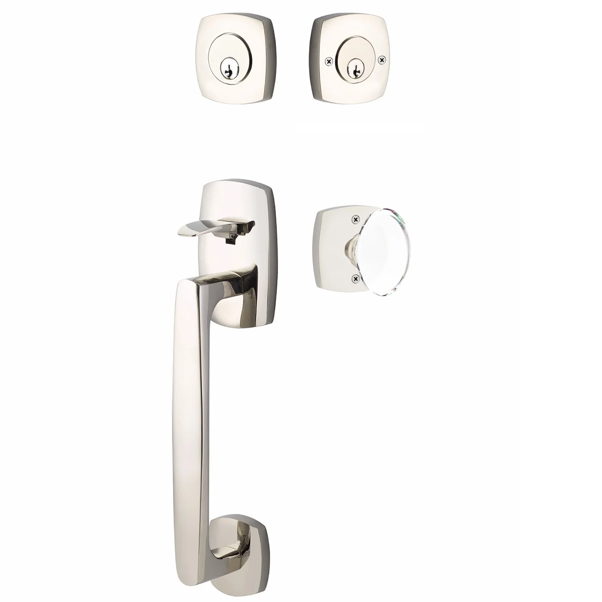 Emtek Urban Modern Tub Sectional with Hampton Glass Knob