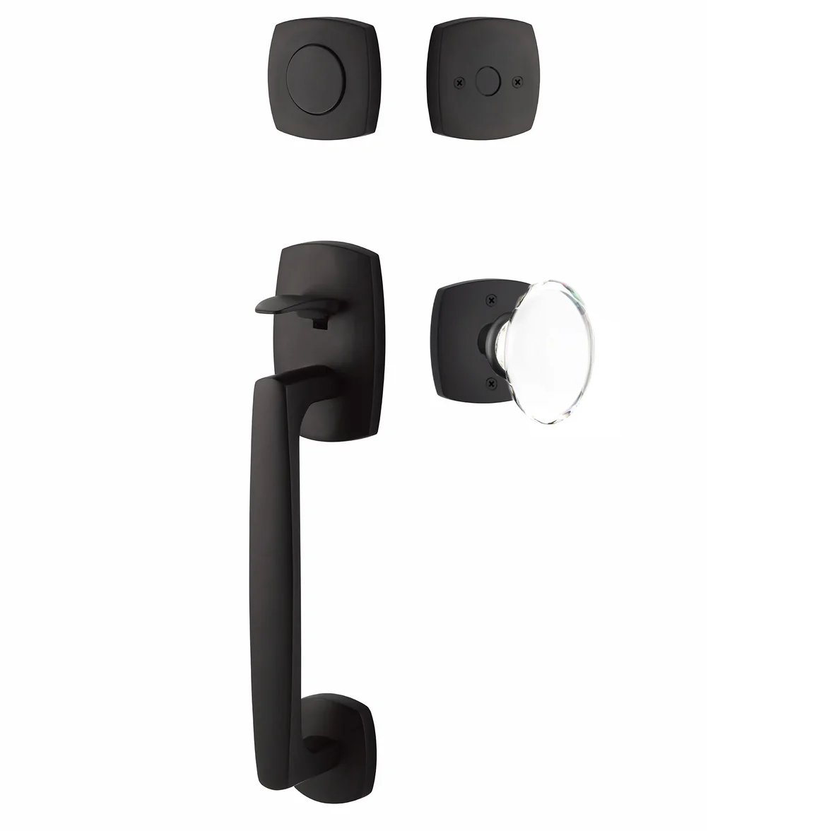 Emtek Urban Modern Tub Sectional with Hampton Glass Knob