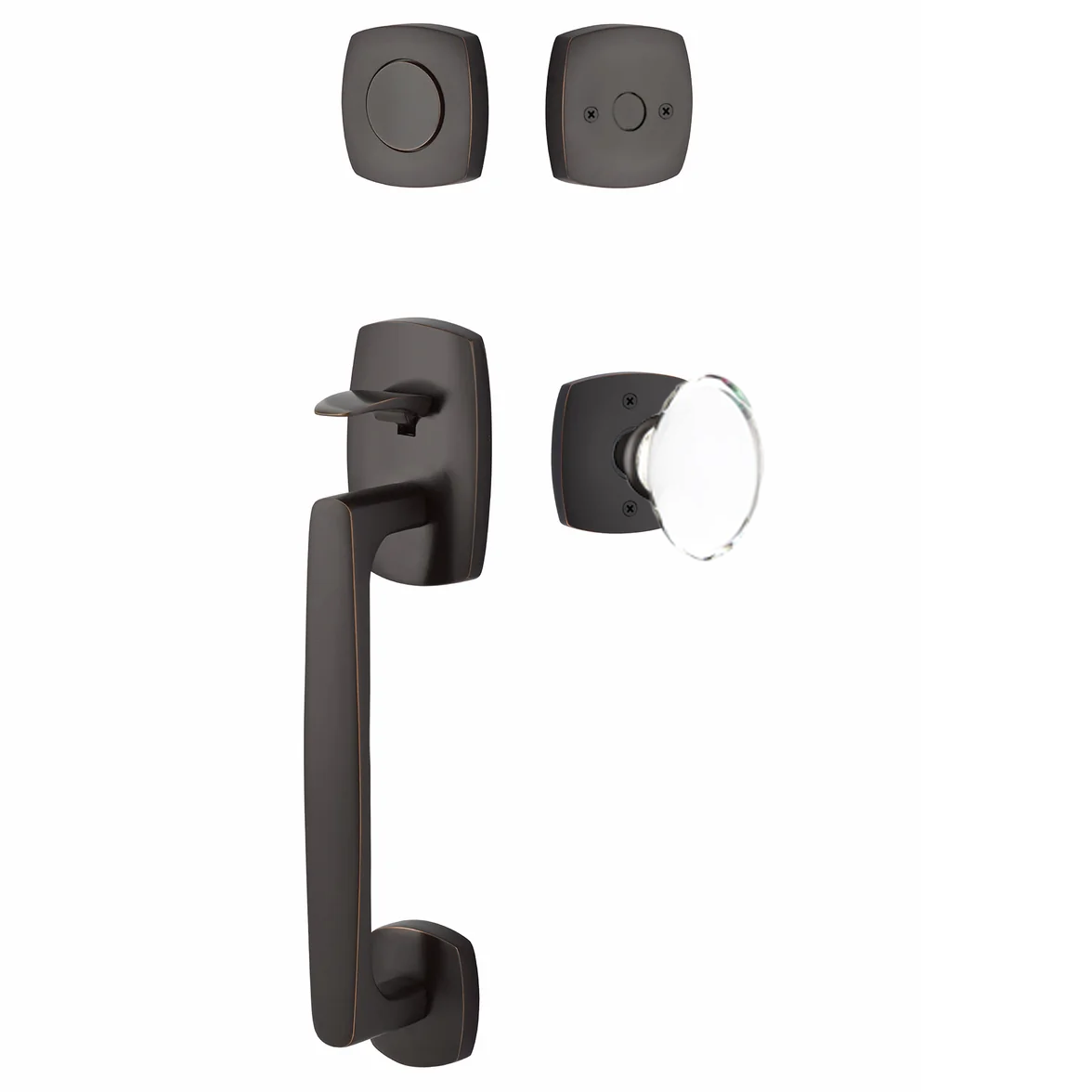 Emtek Urban Modern Tub Sectional with Hampton Glass Knob