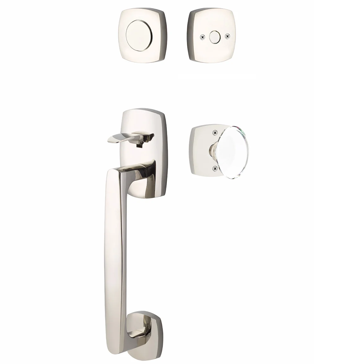 Emtek Urban Modern Tub Sectional with Hampton Glass Knob