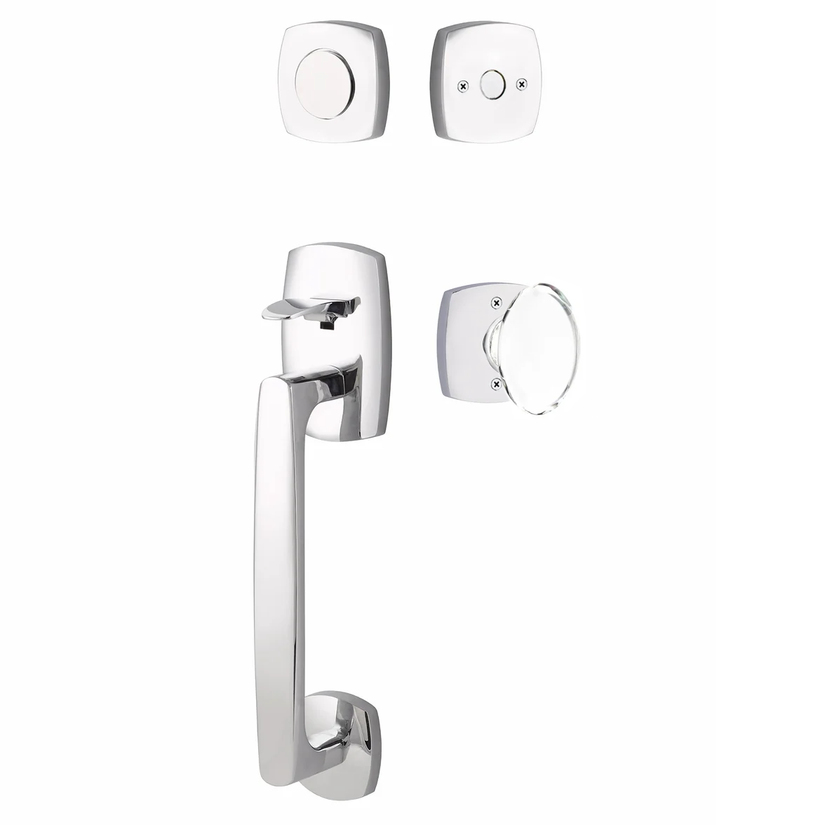 Emtek Urban Modern Tub Sectional with Hampton Glass Knob