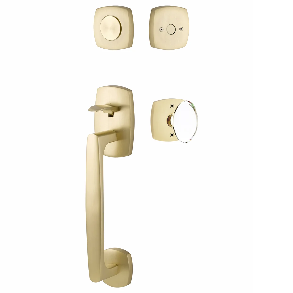 Emtek Urban Modern Tub Sectional with Hampton Glass Knob