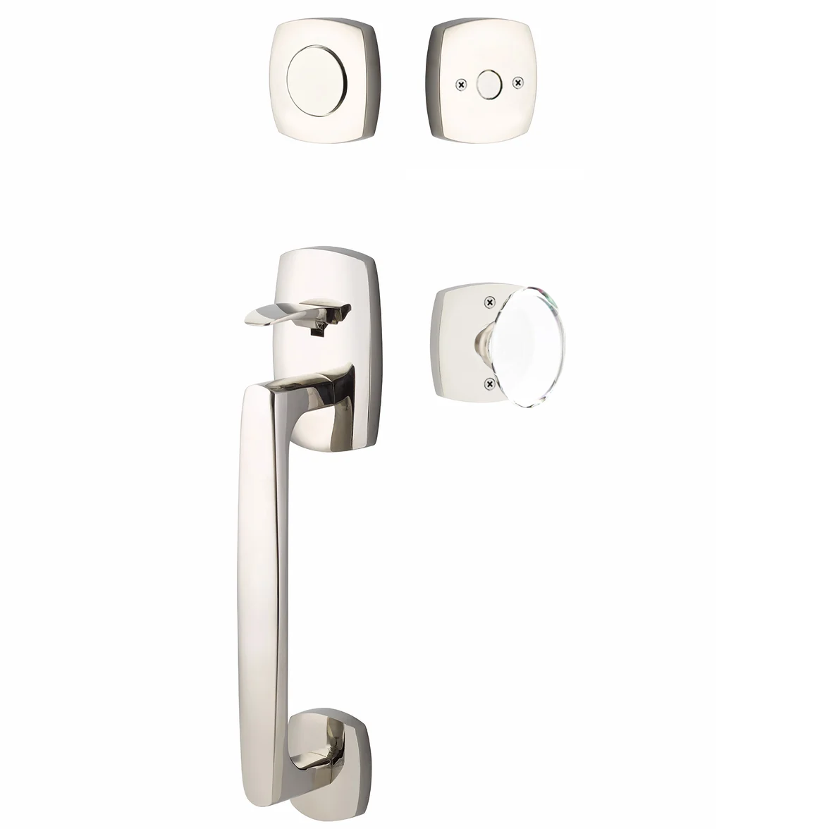 Emtek Urban Modern Tub Sectional with Hampton Glass Knob