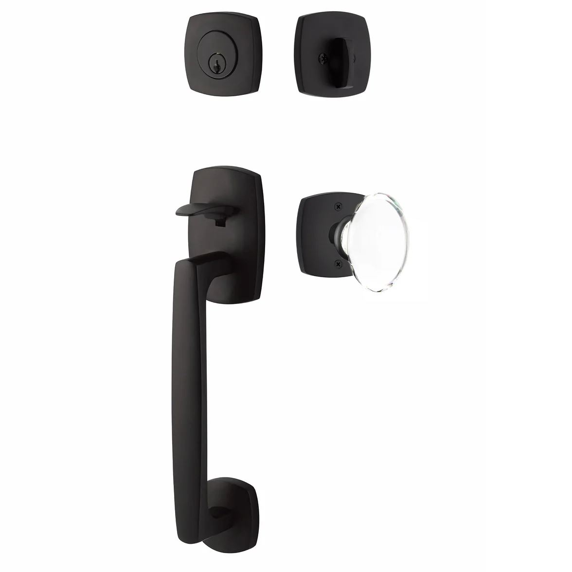 Emtek Urban Modern Tub Sectional with Hampton Glass Knob