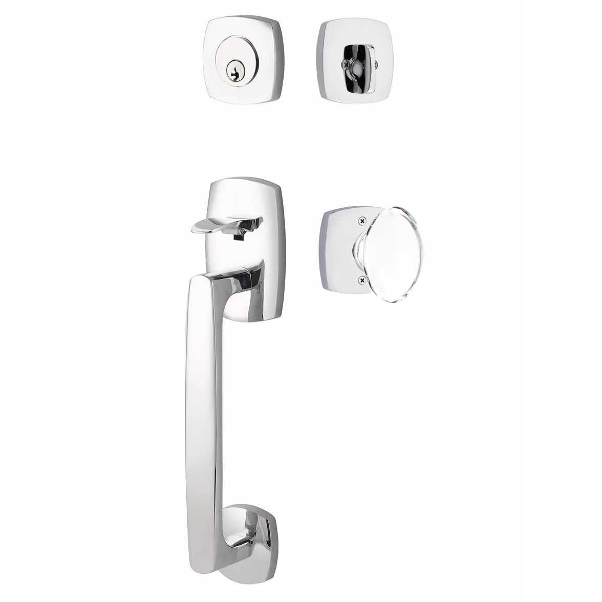 Emtek Urban Modern Tub Sectional with Hampton Glass Knob