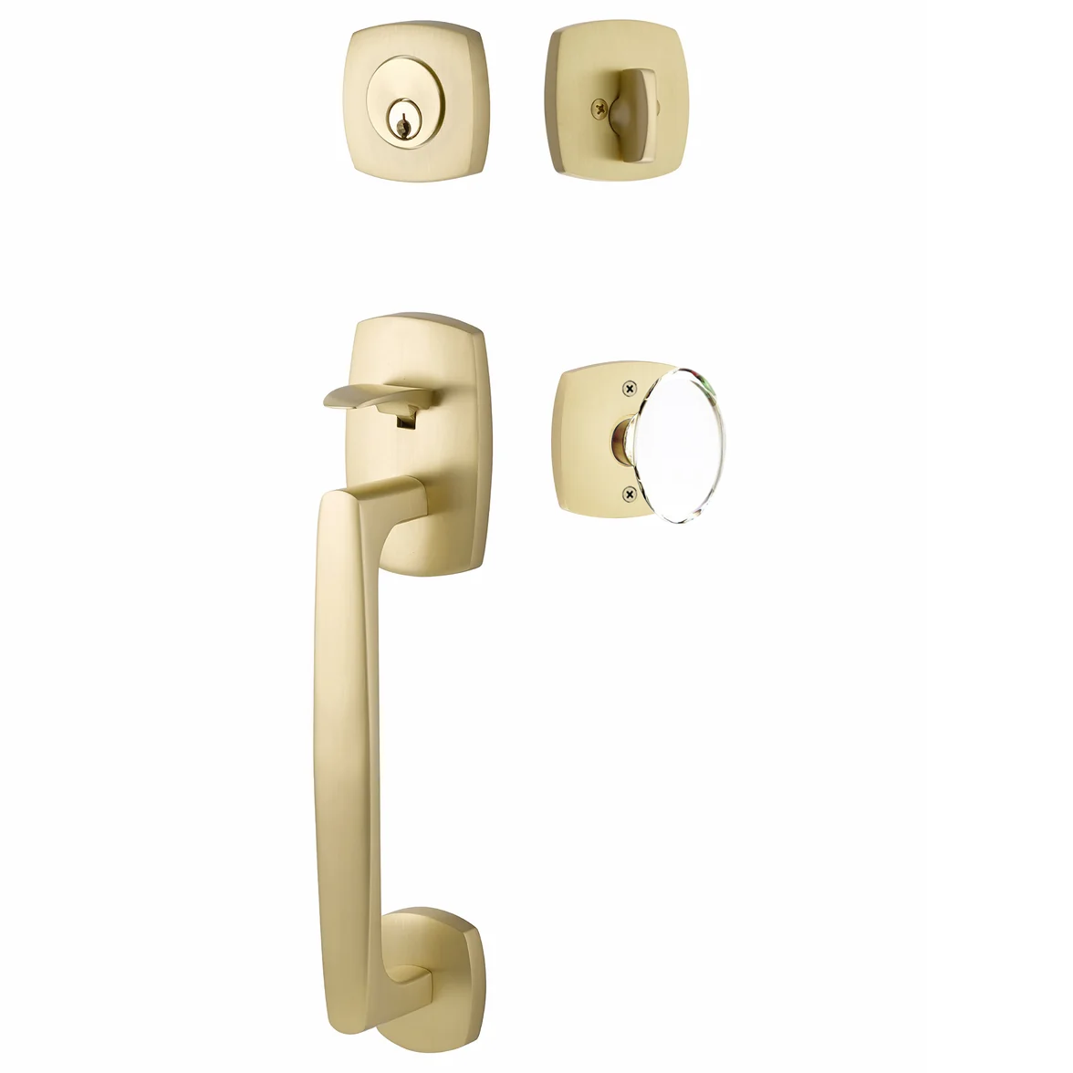 Emtek Urban Modern Tub Sectional with Hampton Glass Knob