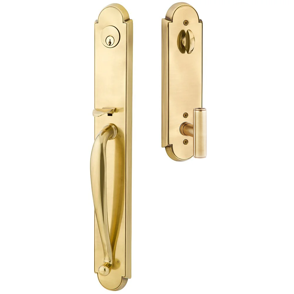 Emtek Wilmington Tubular Entryset Full Length with Ace Knob