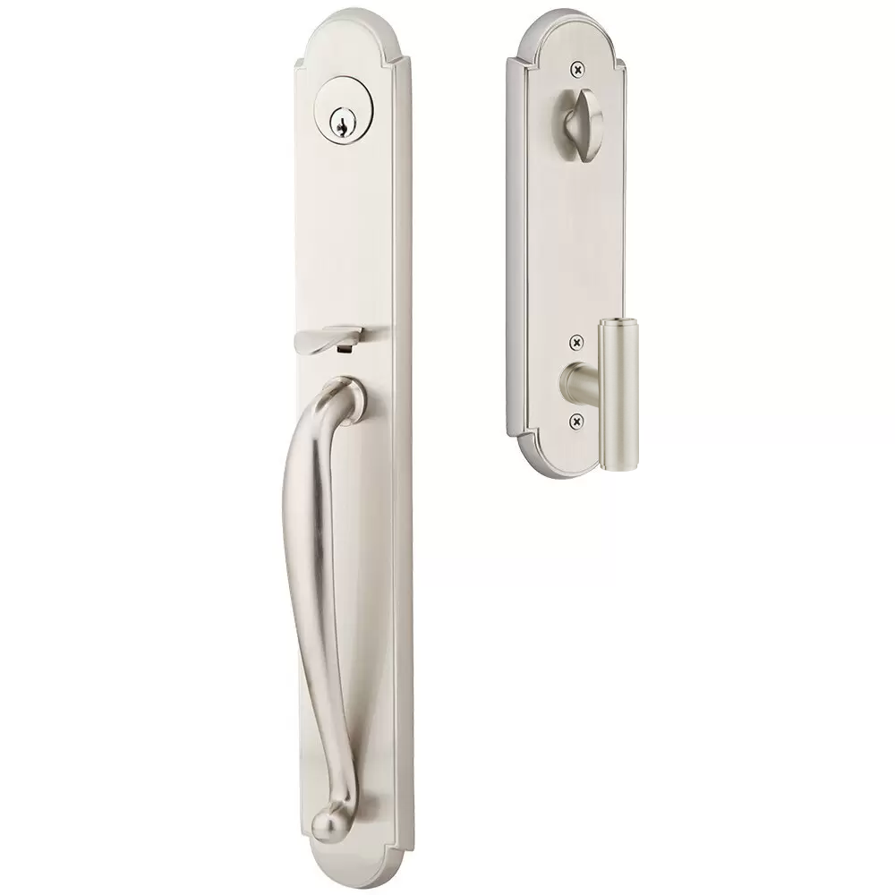 Emtek Wilmington Tubular Entryset Full Length with Ace Knob