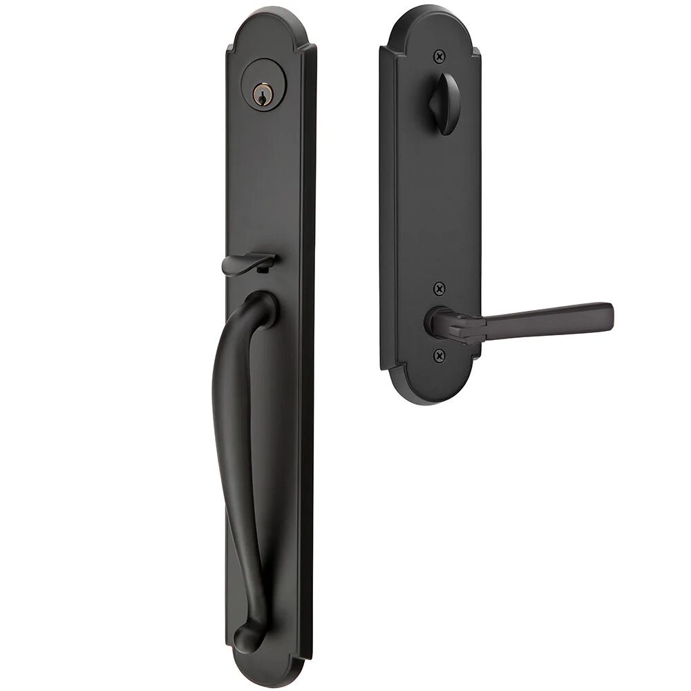 Emtek Wilmington Tubular Entryset Full Length with Arts & Crafts Lever