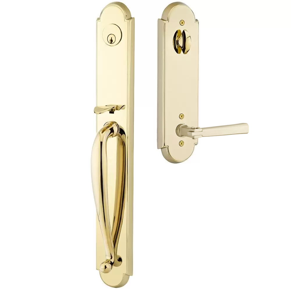 Emtek Wilmington Tubular Entryset Full Length with Arts & Crafts Lever