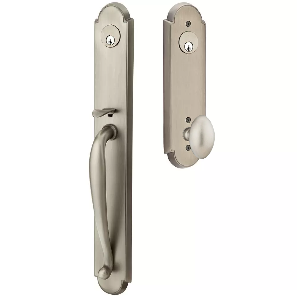 Emtek Wilmington Tubular Entryset Full Length with Egg Knob