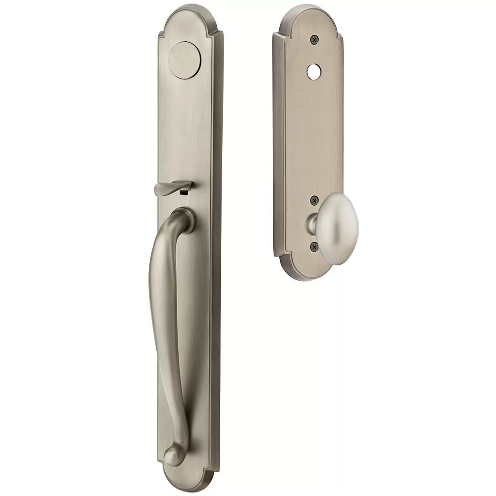 Emtek Wilmington Tubular Entryset Full Length with Egg Knob