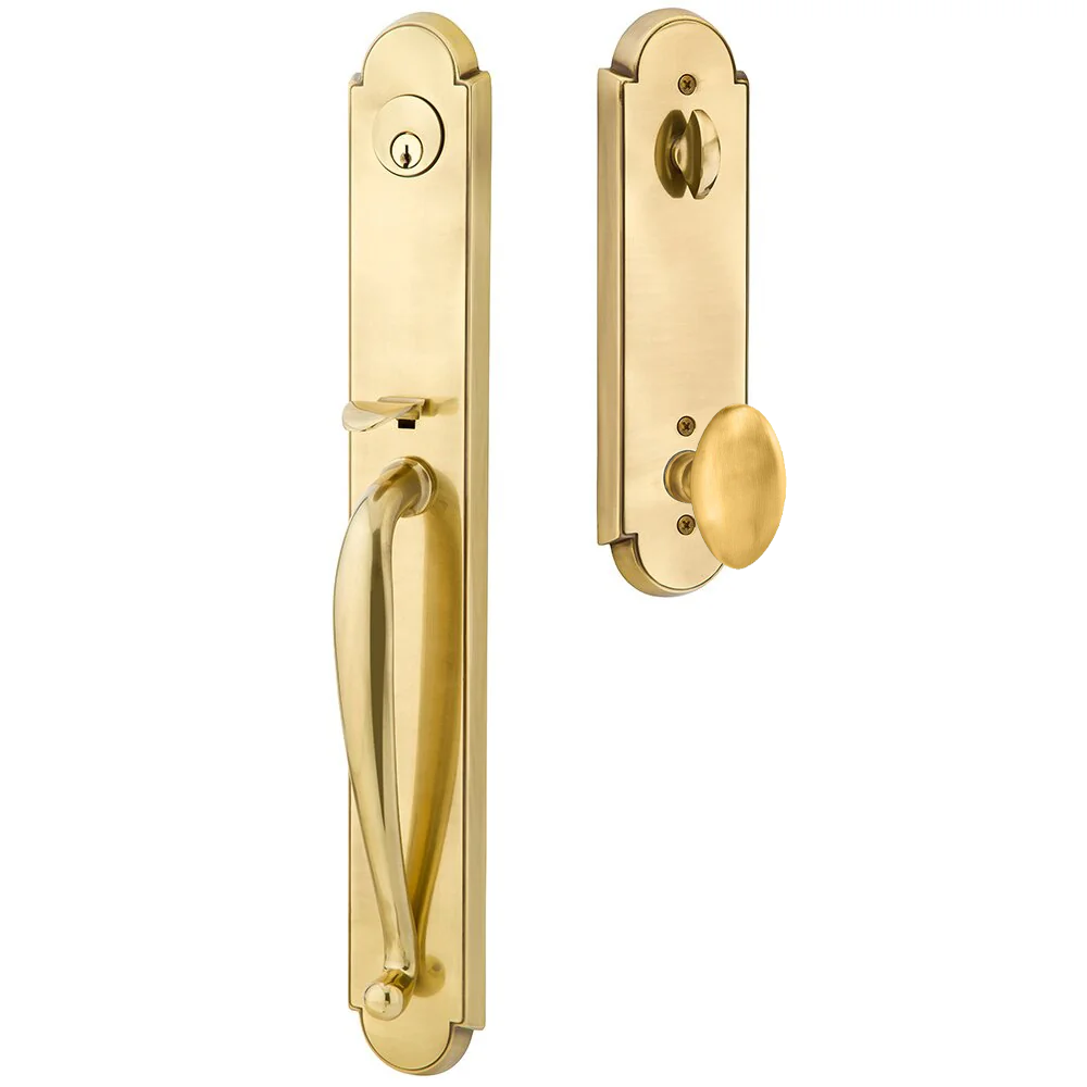 Emtek Wilmington Tubular Entryset Full Length with Egg Knob