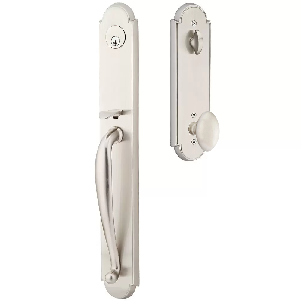 Emtek Wilmington Tubular Entryset Full Length with Egg Knob