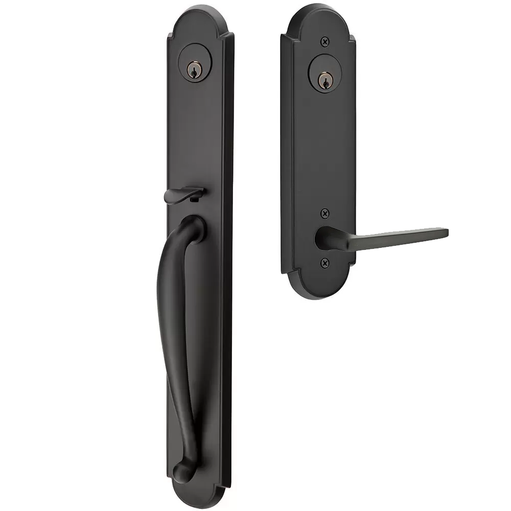 Emtek Wilmington Tubular Entryset Full Length with Hermes Lever