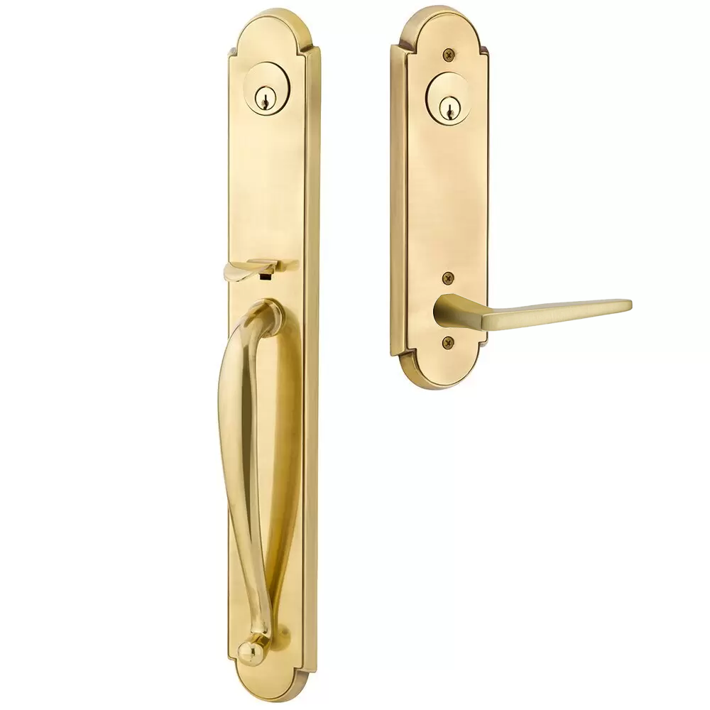 Emtek Wilmington Tubular Entryset Full Length with Hermes Lever