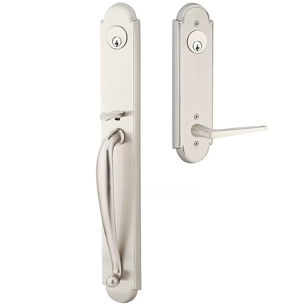 Emtek Wilmington Tubular Entryset Full Length with Hermes Lever