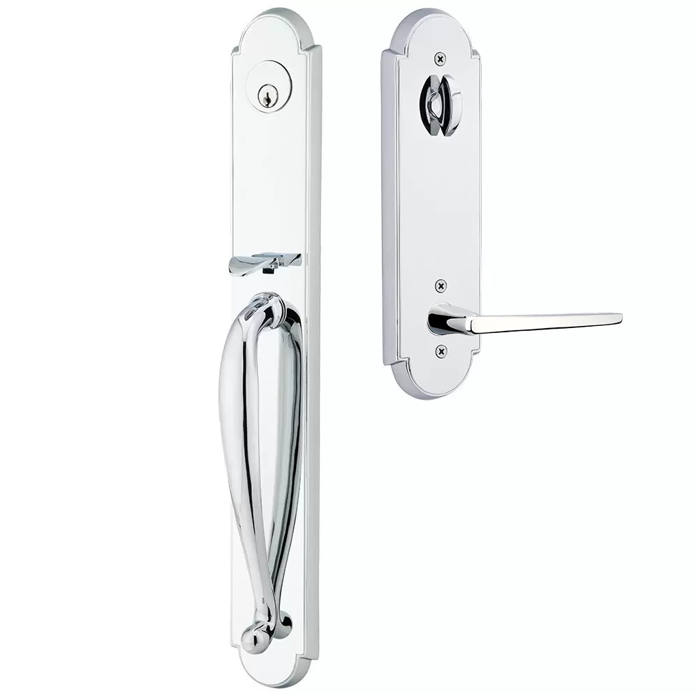 Emtek Wilmington Tubular Entryset Full Length with Hermes Lever