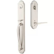 Emtek Wilmington Tubular Entryset Full Length with Hermes Lever