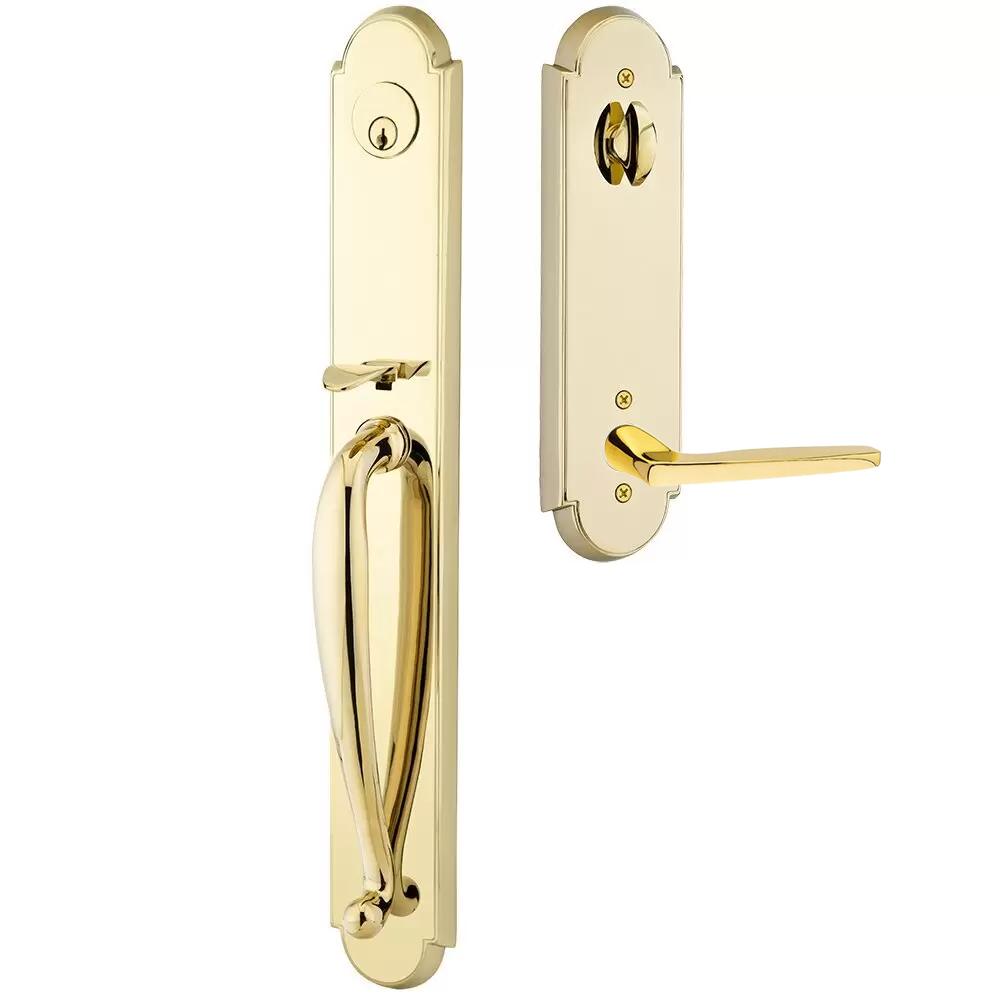 Emtek Wilmington Tubular Entryset Full Length with Hermes Lever