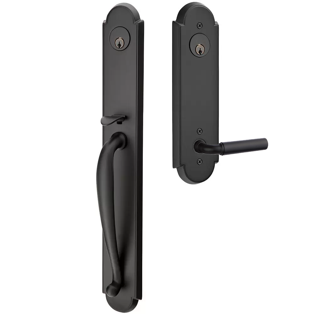 Emtek Wilmington Tubular Entryset Full Length with Manning Lever