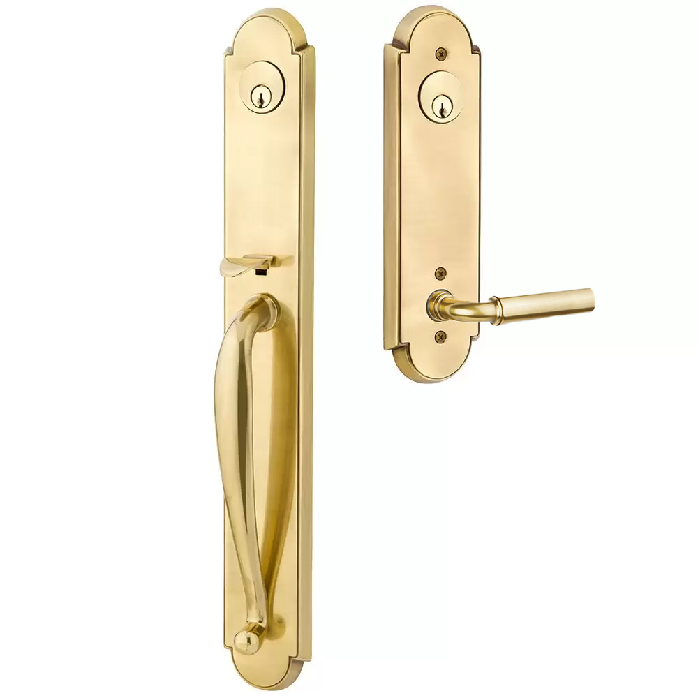 Emtek Wilmington Tubular Entryset Full Length with Manning Lever