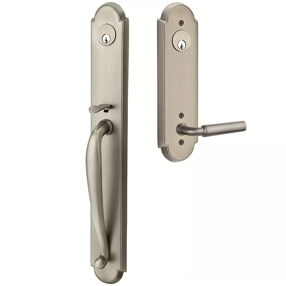 Emtek Wilmington Tubular Entryset Full Length with Manning Lever