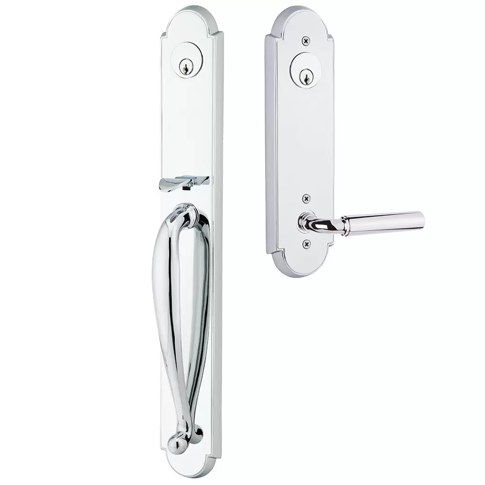 Emtek Wilmington Tubular Entryset Full Length with Manning Lever