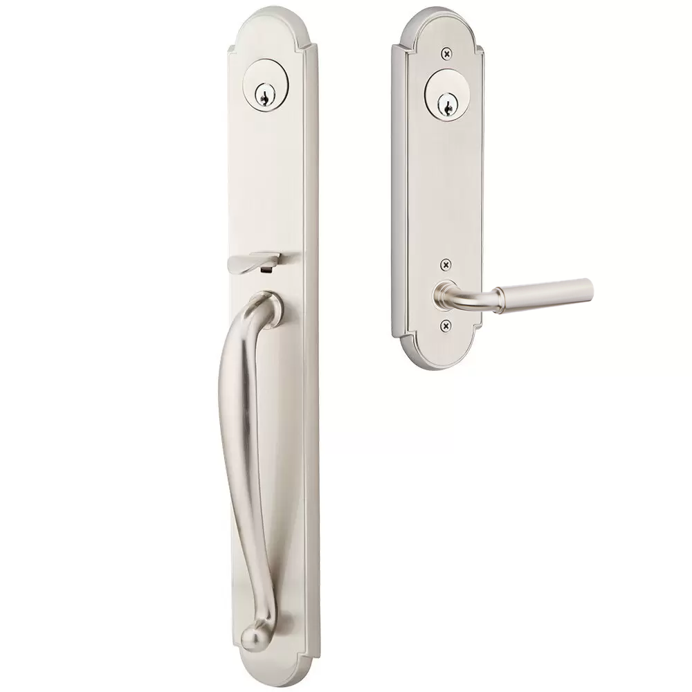 Emtek Wilmington Tubular Entryset Full Length with Manning Lever