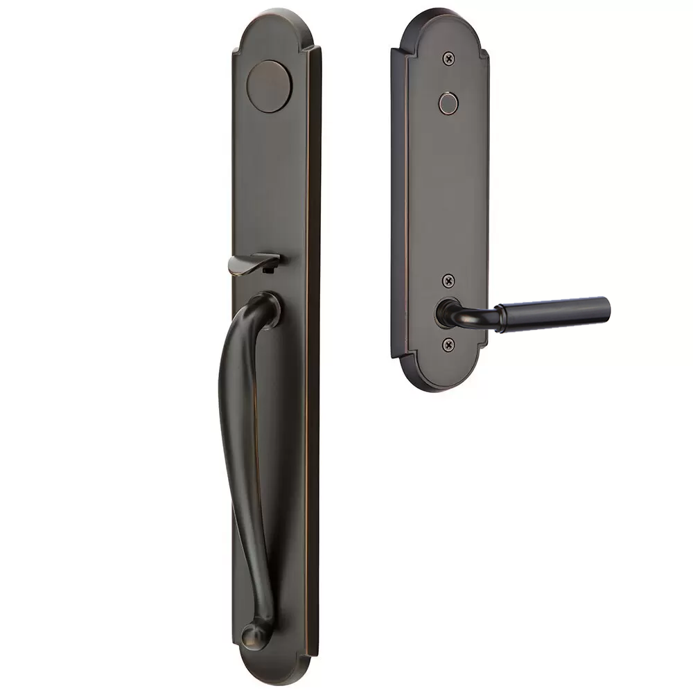 Emtek Wilmington Tubular Entryset Full Length with Manning Lever